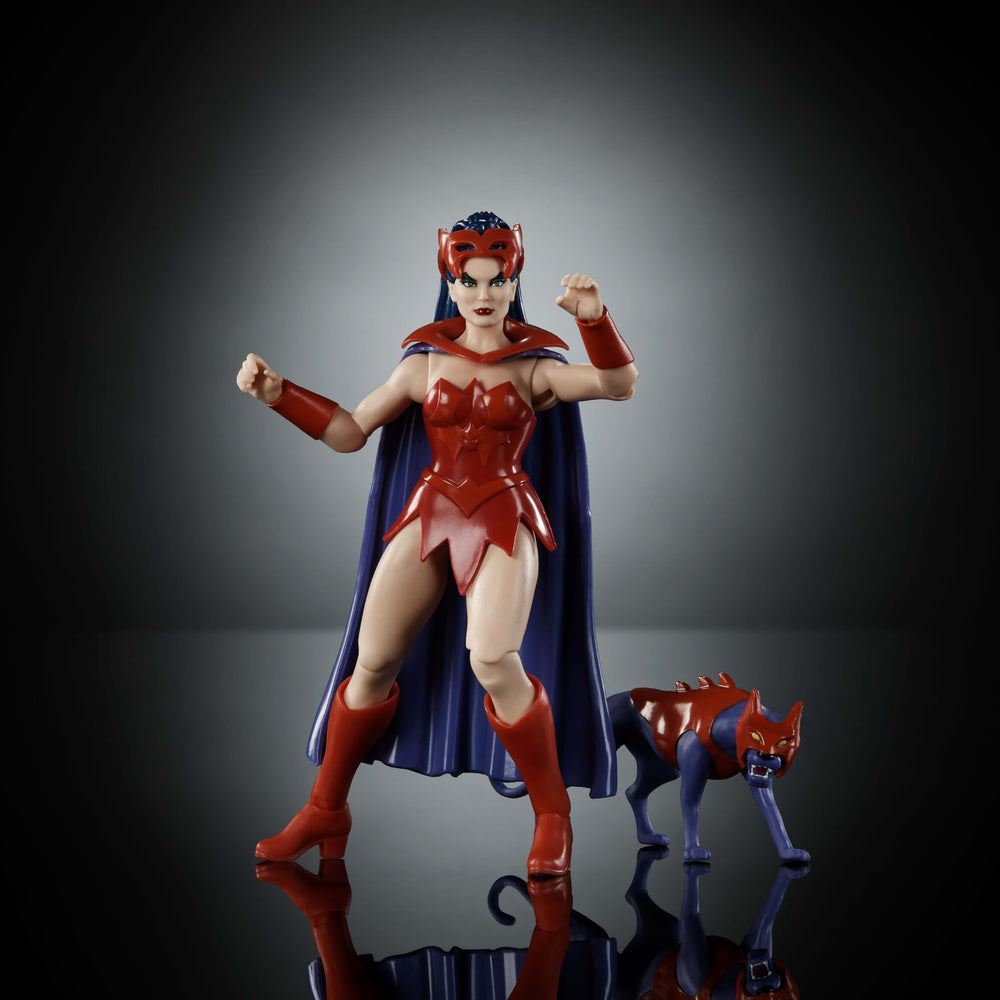 Catra mask moves for expressive poses and dynamic scenes.