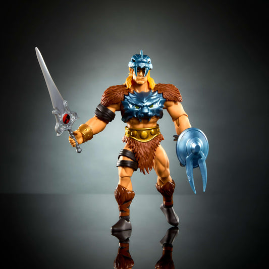 Masters of the Universe Origins He-Man with removable armor for custom display