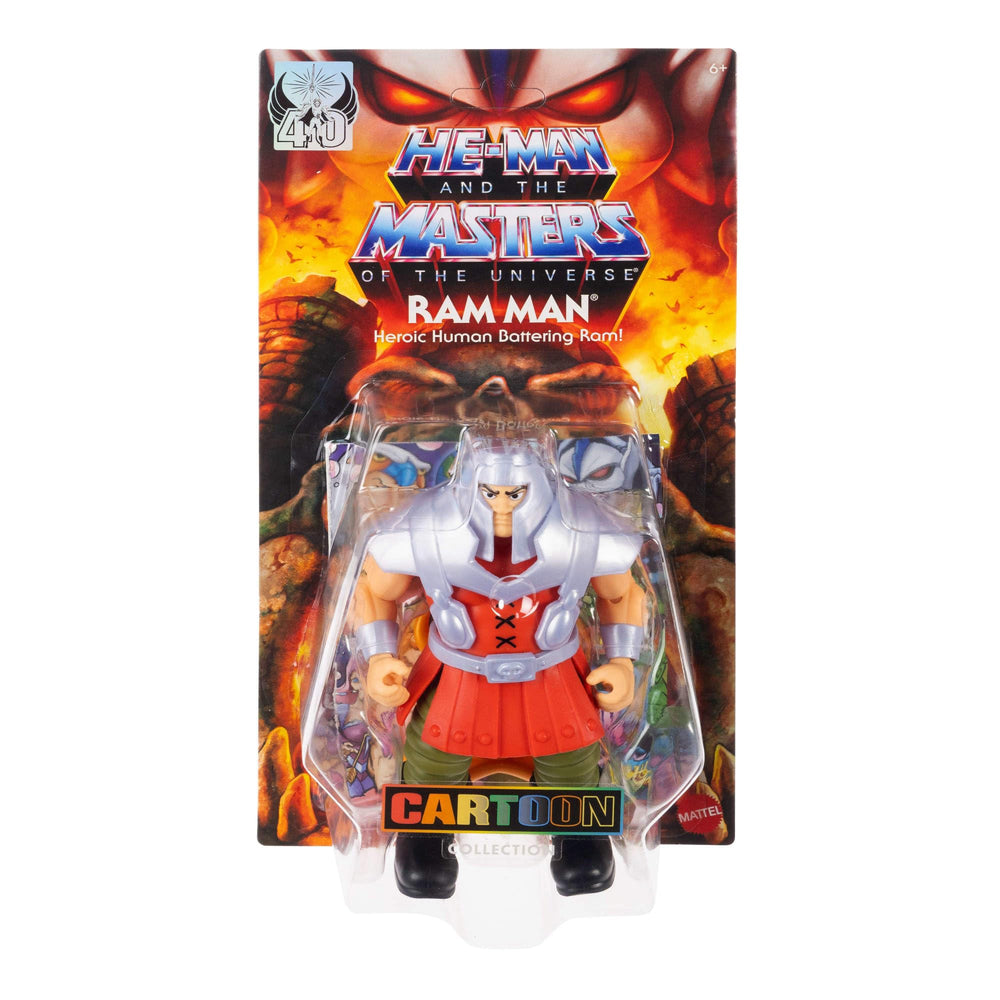 Masters of the Universe Origins Ram Man with 16-point articulation enables dynamic battle poses.