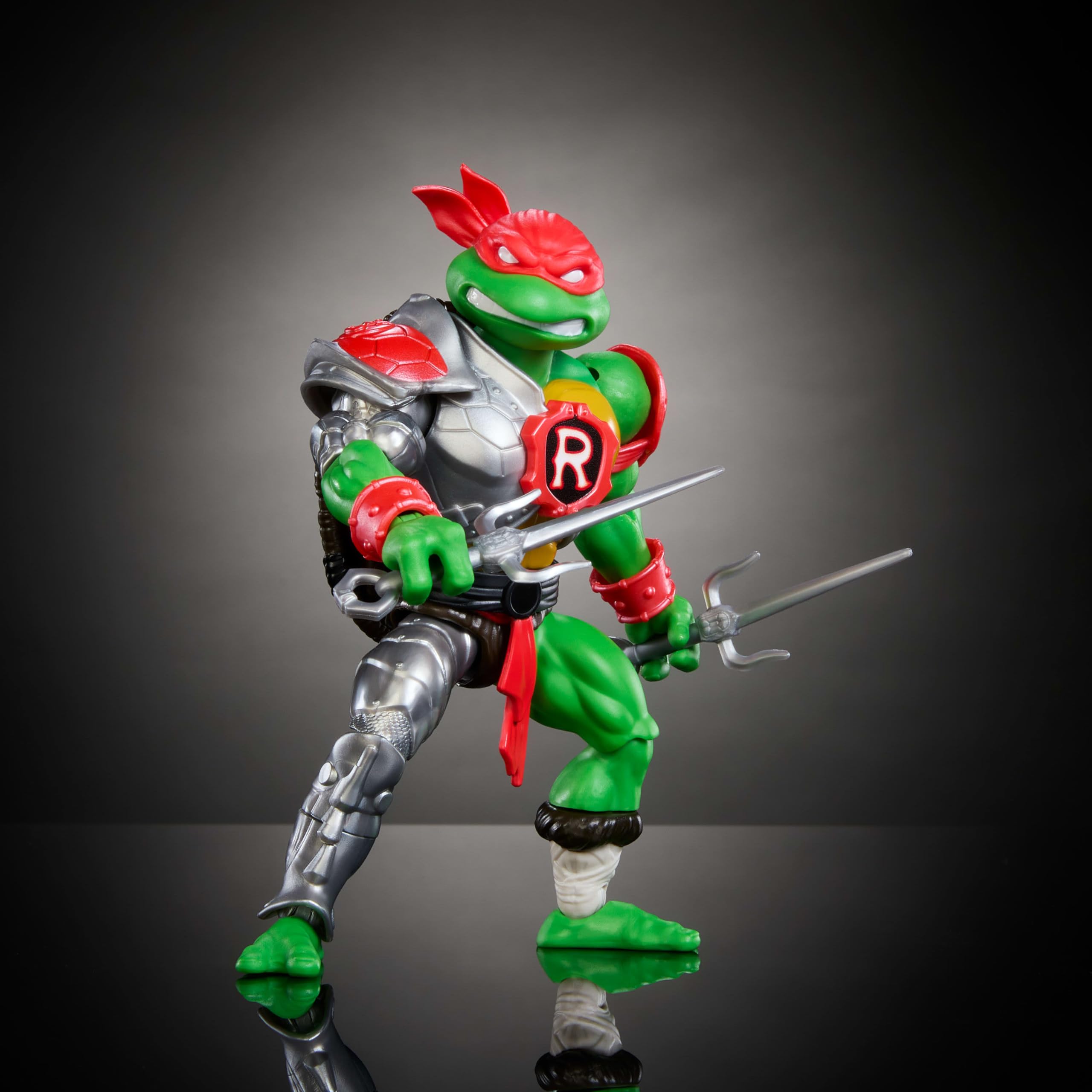 Raphael with shell shield for frontline defense in play.
