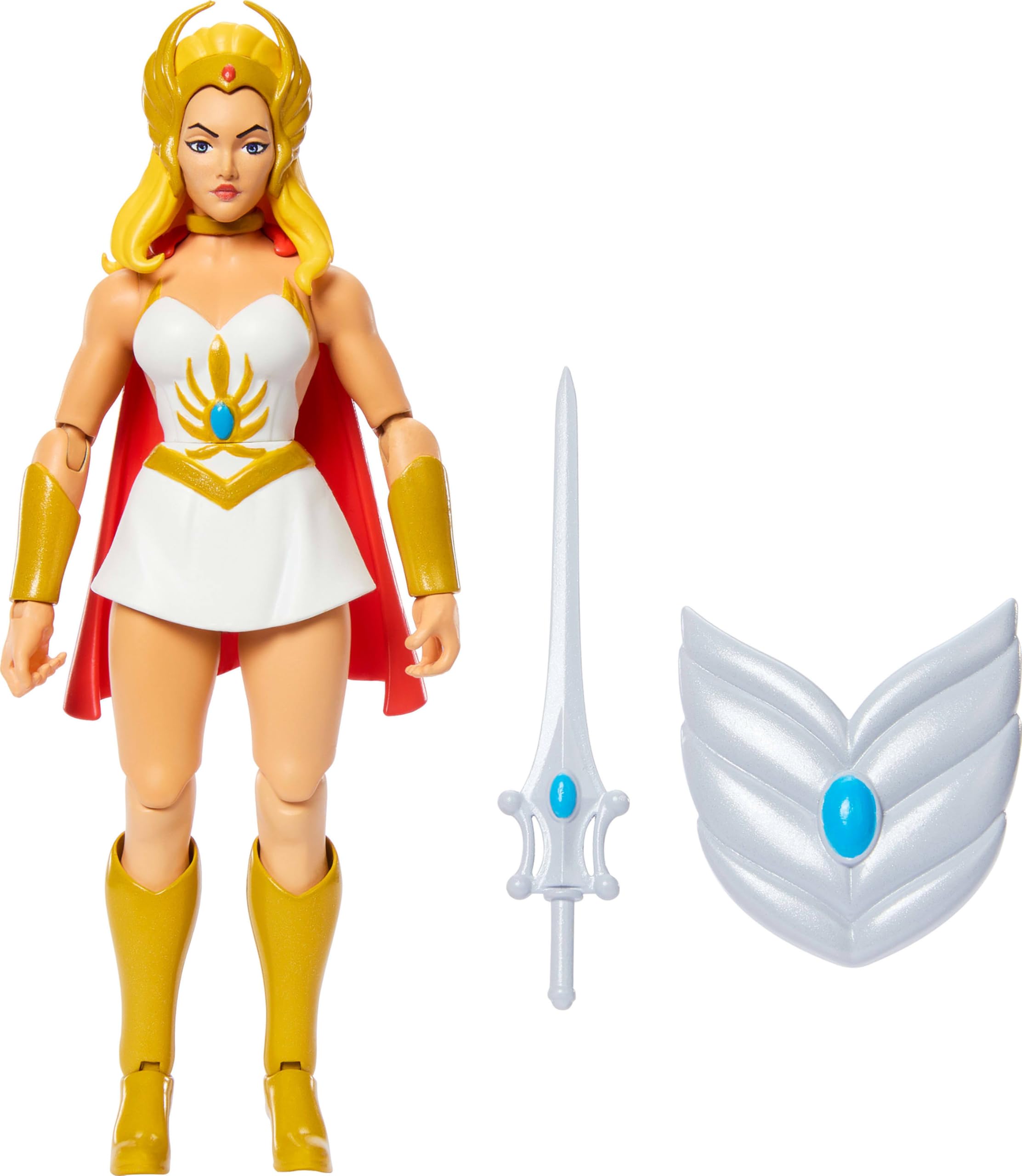 Masters of the Universe Origins She-Ra figure in 5.5-inch scale for display and play.
