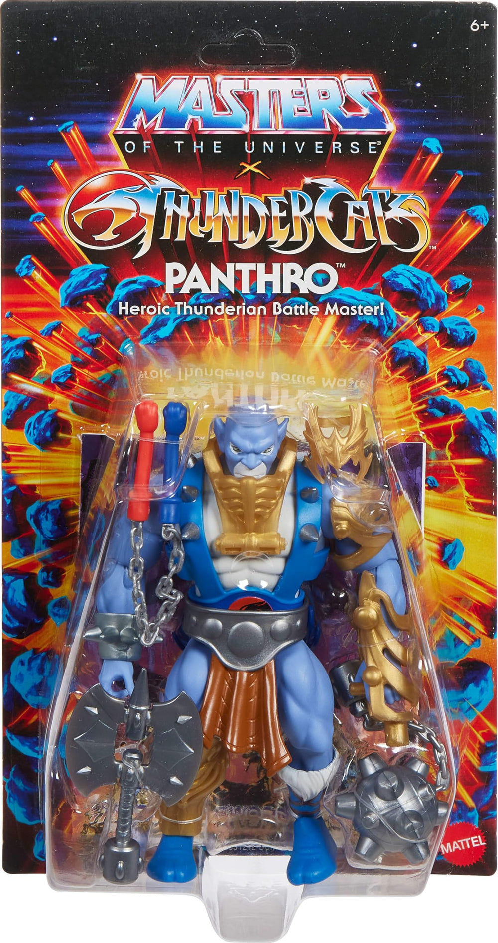 Masters of the Universe Panthro Nunchaku included for authentic versatility