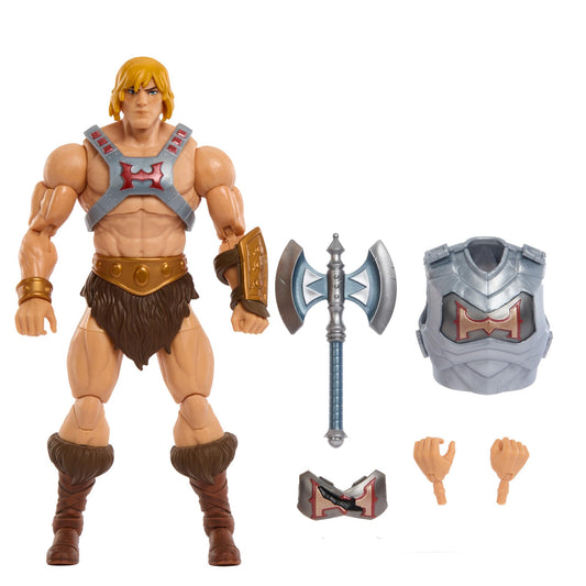Masters of the Universe Masterverse He-Man figure in battle armor for dynamic posing