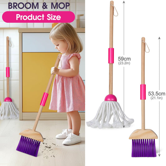 Masthome kids' mop for engaging cleanup pretend play