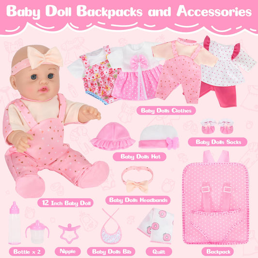 Mastom doll outfits four sets for versatile dress-up storytelling.