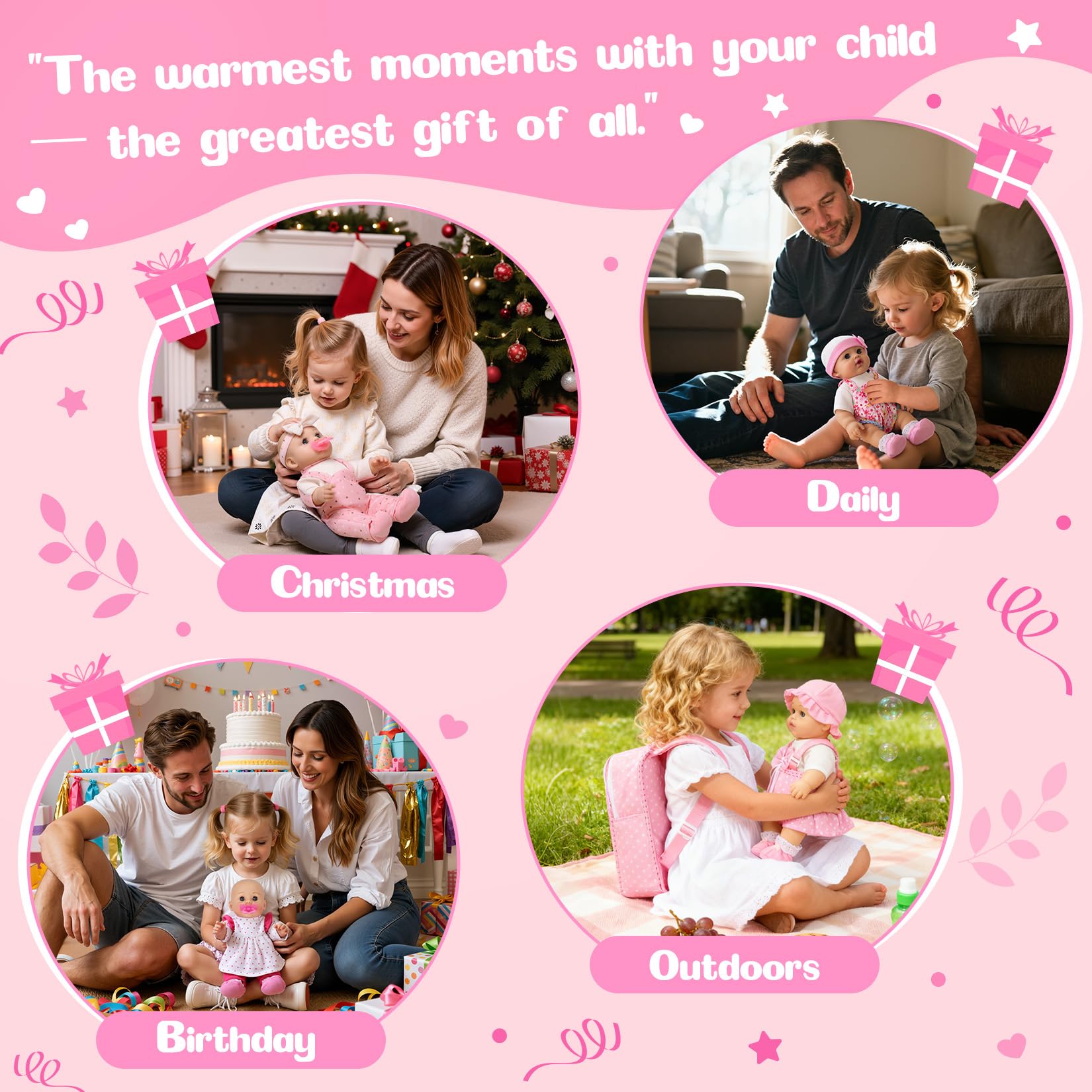 Mastom gift-ready doll set perfect for birthdays and holidays.