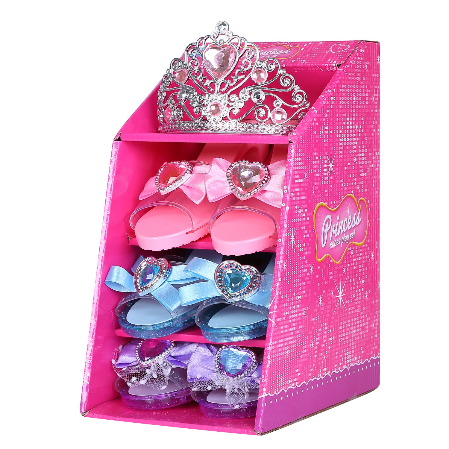 Mastom princess shoes with comfy design and non-slip soles for safe play.