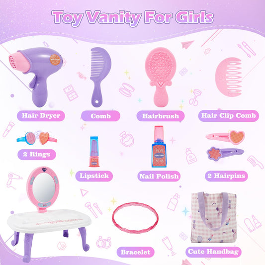 Mastom toy hair dryer and combs for creative grooming during pretend sessions