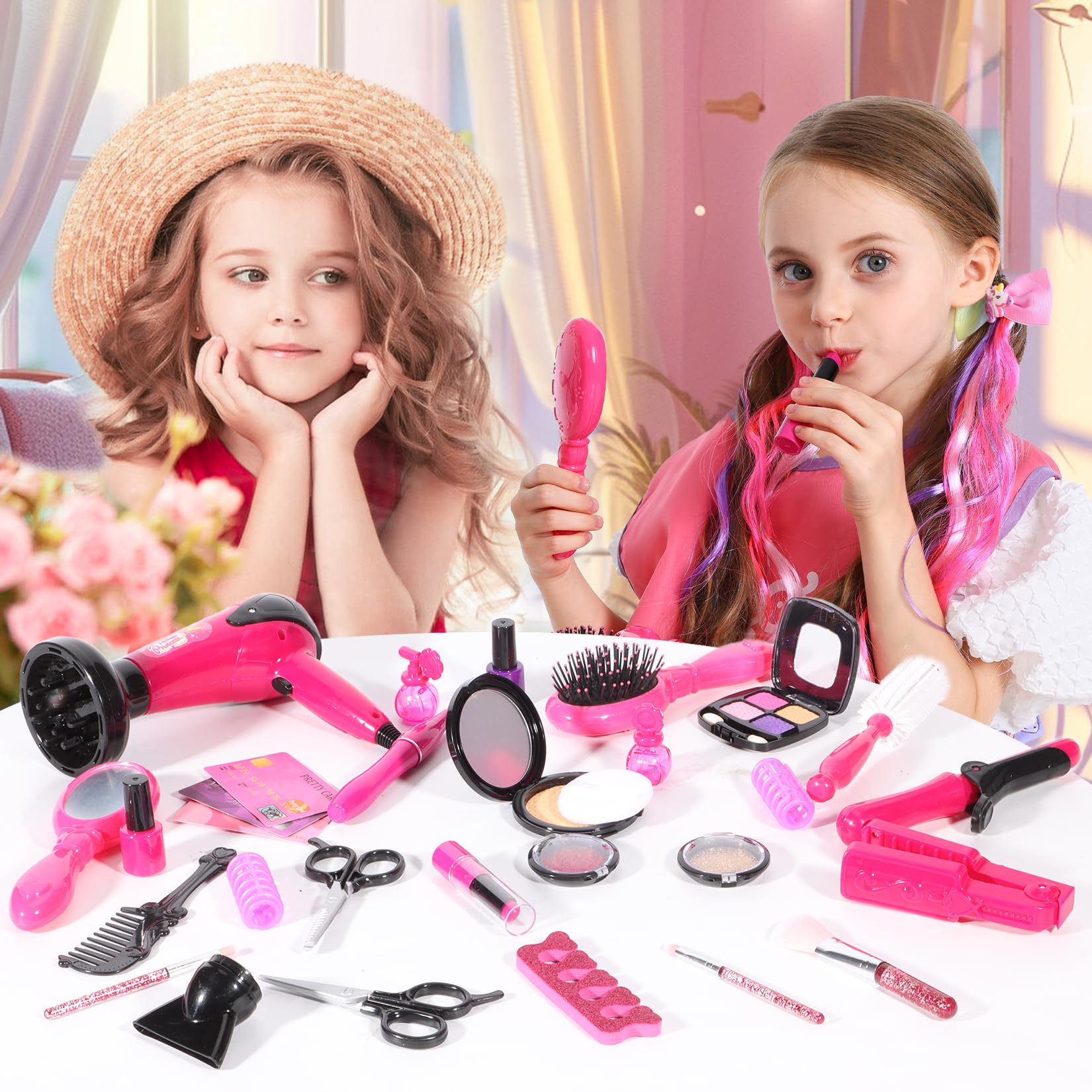 Mastom unicorn wig hairpins add playful dramatic accents to looks.