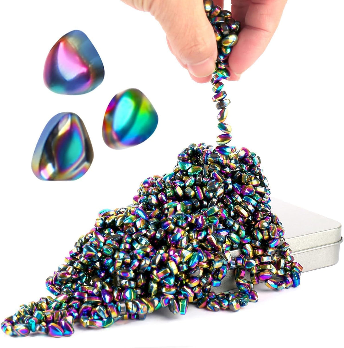 Matassari 550pcs putty tin with magnetic balls for desk focus