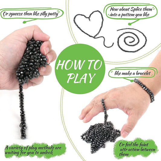 Matassari magnetic desktop fidget balls providing tactile relief and concentration.