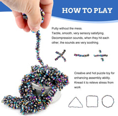 Matassari magnetic toys invite easy stacking and shape-making without desk mess.