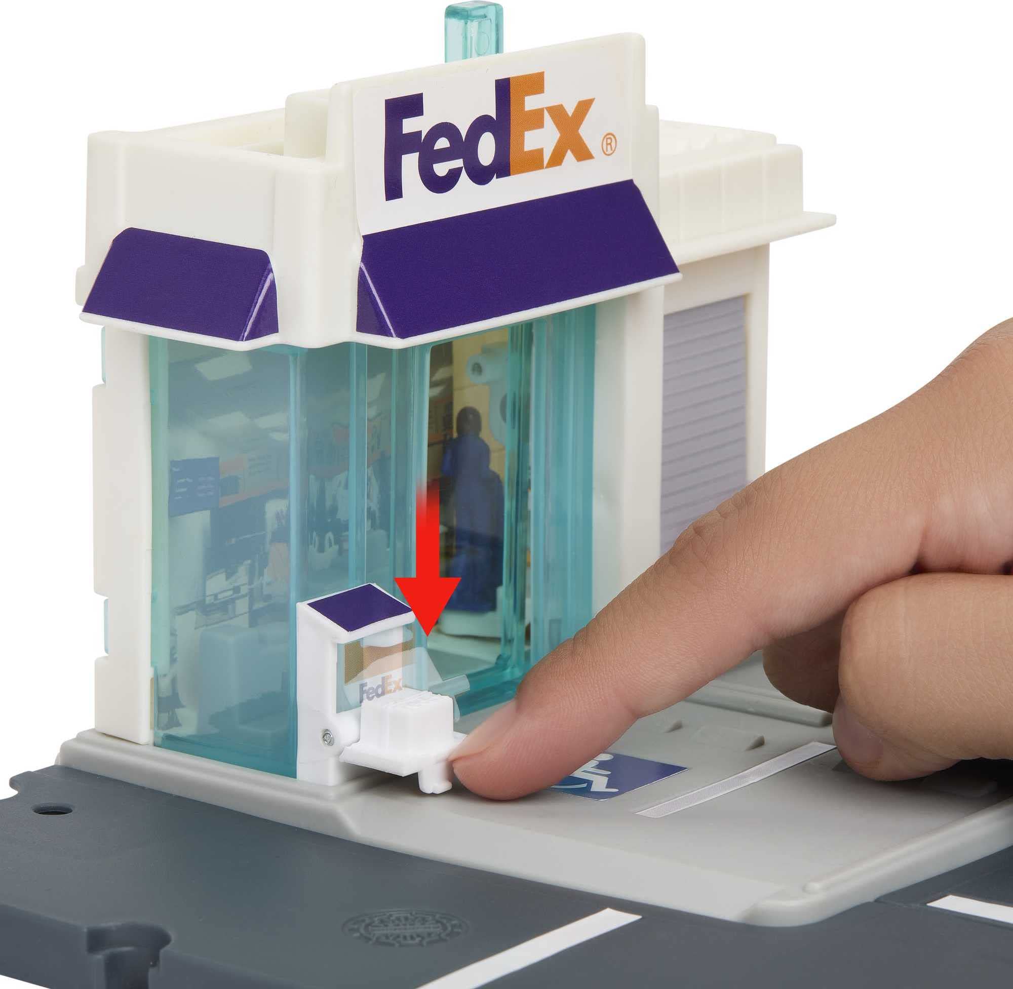 Matchbox Action Drivers FedEx Package Center truck-loading docks inspire hands-on construction play