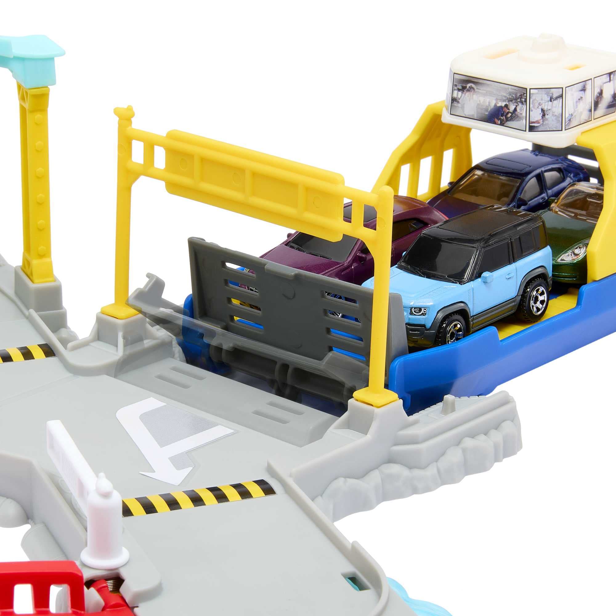 Matchbox Ferry Port guard emerges to greet boarding guests.