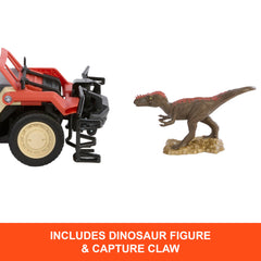 Matchbox RC Jurassic World Dino Catcher cab accommodates two figures