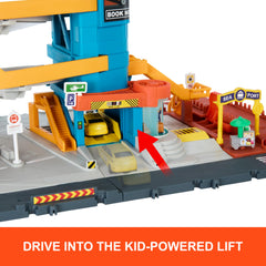 Matchbox Transportation Center revolving door and gates for interactive storytelling