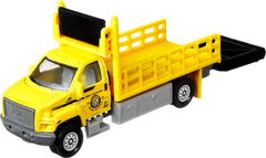 Matchbox Road Grader features moving blades for convincing job site action
