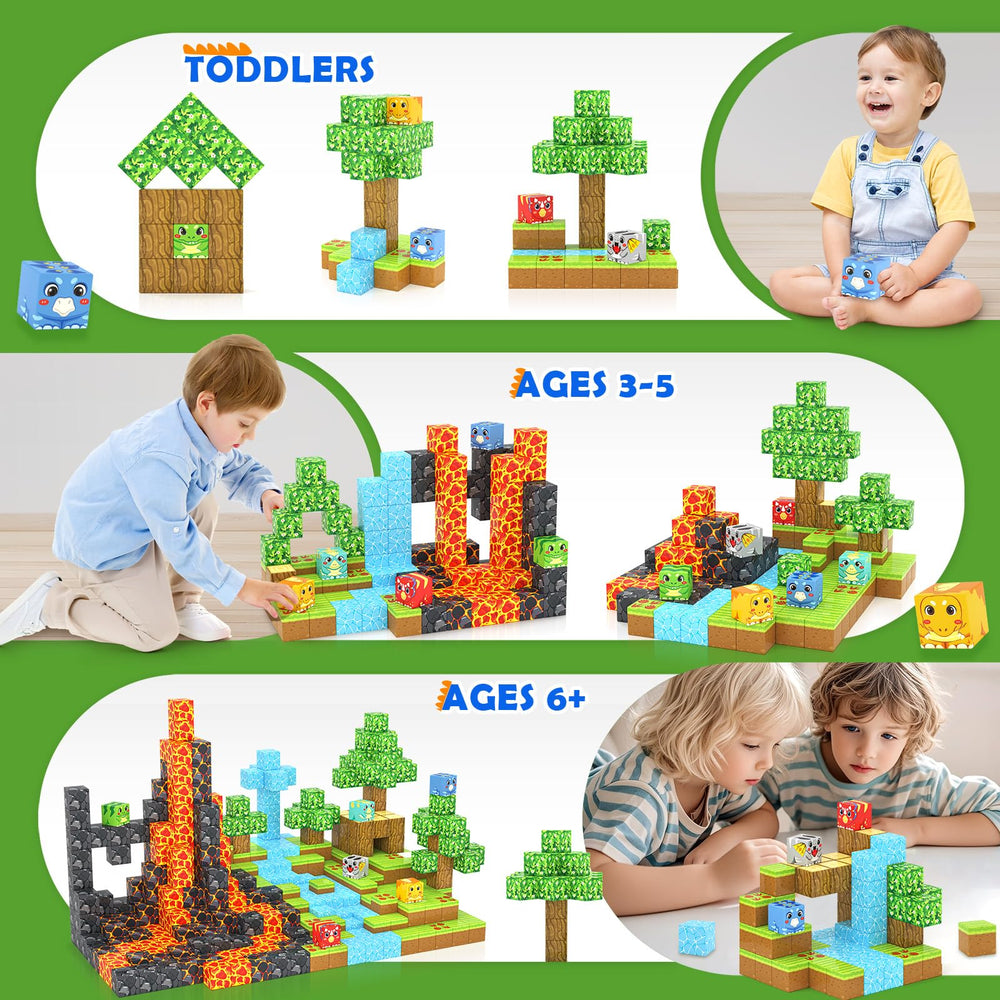Matchtiles magnetic tiles compatible with other brands for easy expansion and mixed-theme play