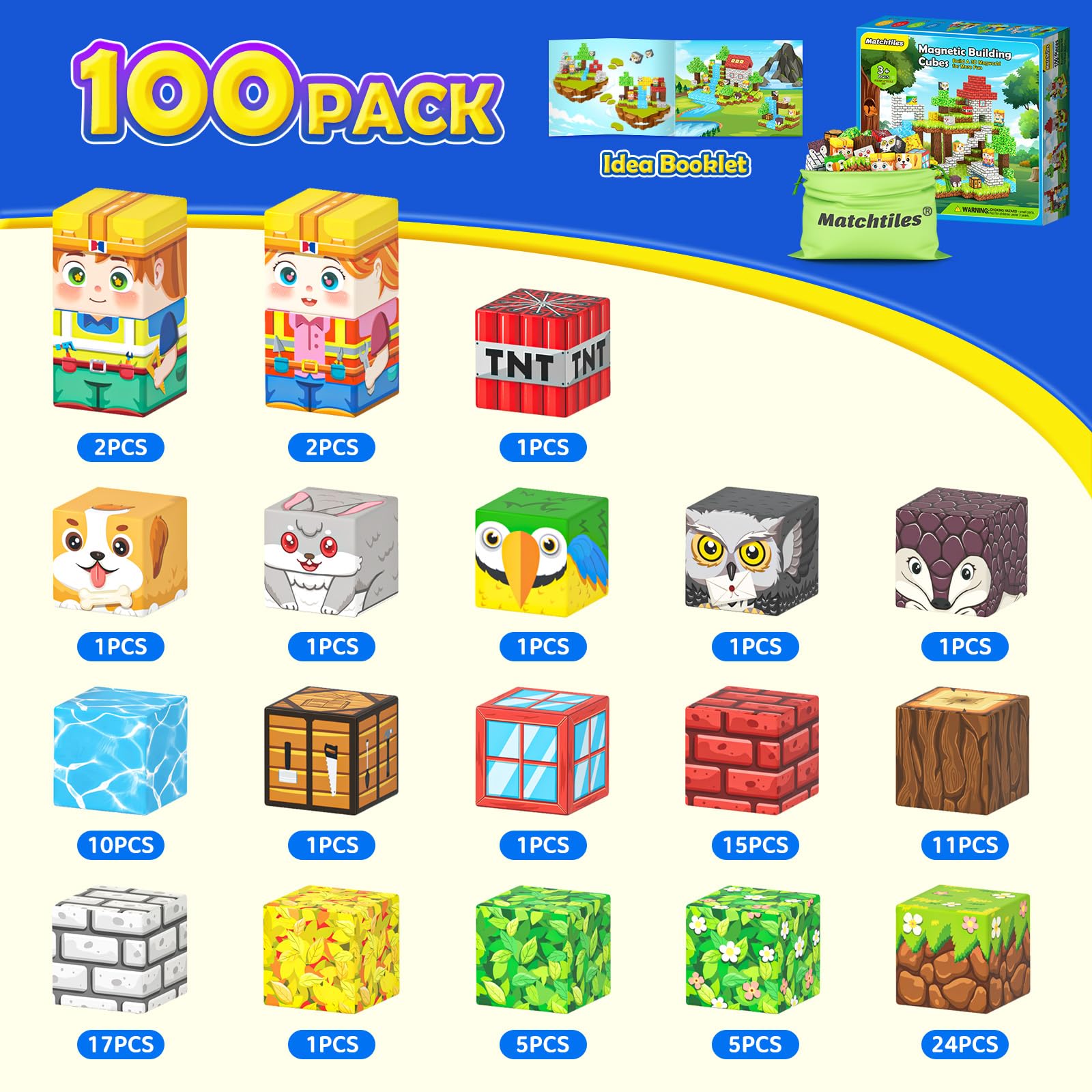 Matchtiles gift set for children aged 4-8, ideal for classrooms or home use.