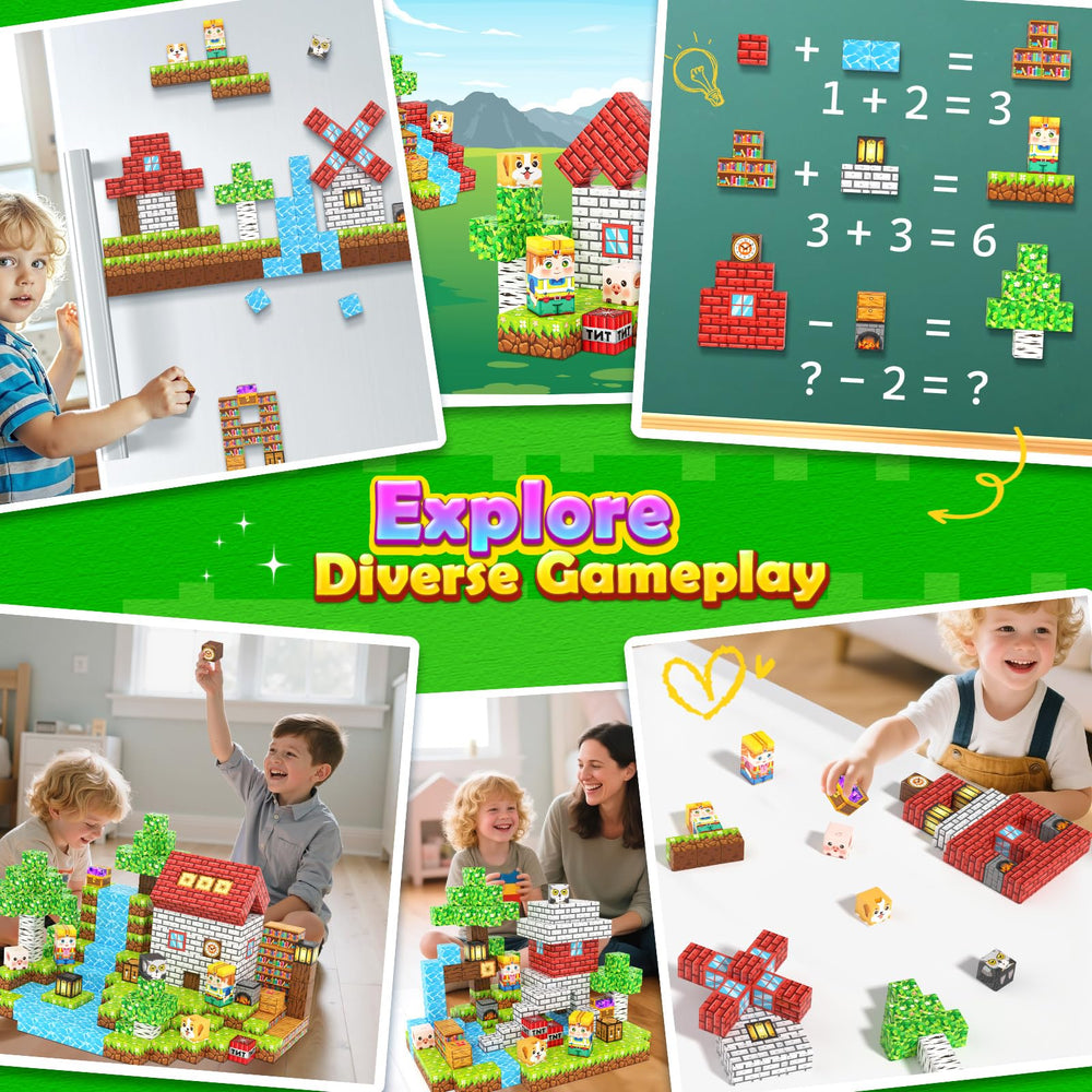 Matchtiles magnetic blocks classroom-use encourages collaboration and STEM exploration.