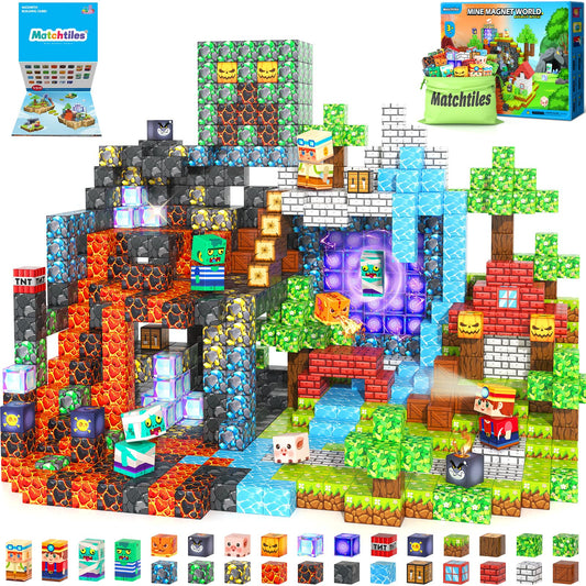 Matchtiles Magnetic Blocks Forest Set for imaginative forest-themed play and storytelling