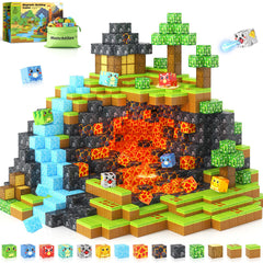 Matchtiles magnetic dinosaur blocks assembly view for creative open-ended play