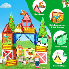 Matchtiles magnetic-tiles-connectivity shows versatile compatibility with other sets.