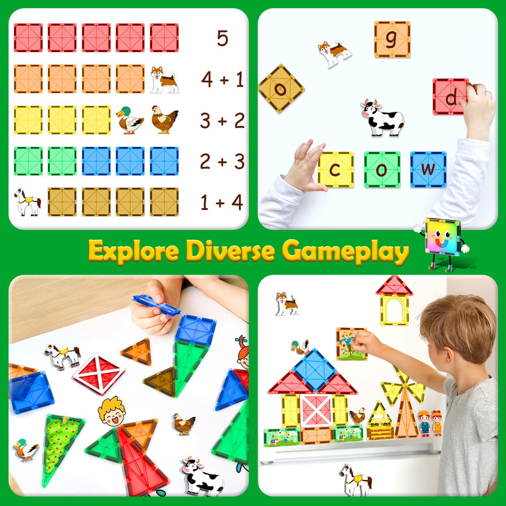 Matchtiles UV-enhanced visuals make animal designs more vivid and engaging.