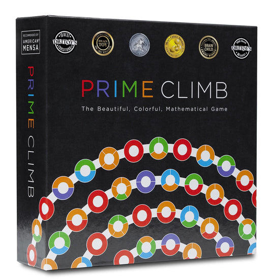 Math for Love Prime Climb box front with vibrant components for family play