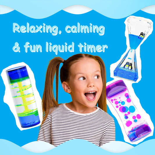 MATIRISE liquid motion bubbles cascade in color, ideal for classroom sensory play
