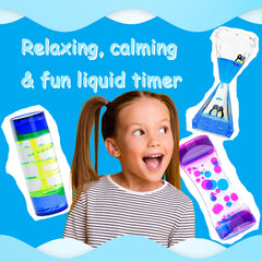 MATIRISE liquid motion bubbles cascade in color, ideal for classroom sensory play