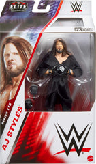 Mattel AJ Styles Elite truefx face detail enhances shelf realism