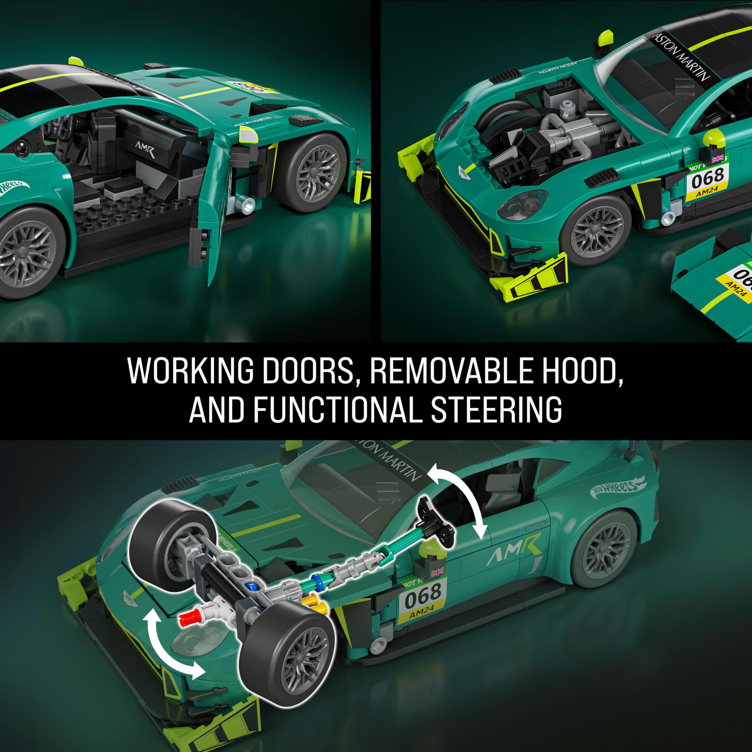 Mattel Aston Martin Vantage GT3 decal sheet and extra parts for customization and unique liveries