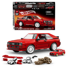 Mattel Audi Sport quattro front view showing detailed rally body and display appeal