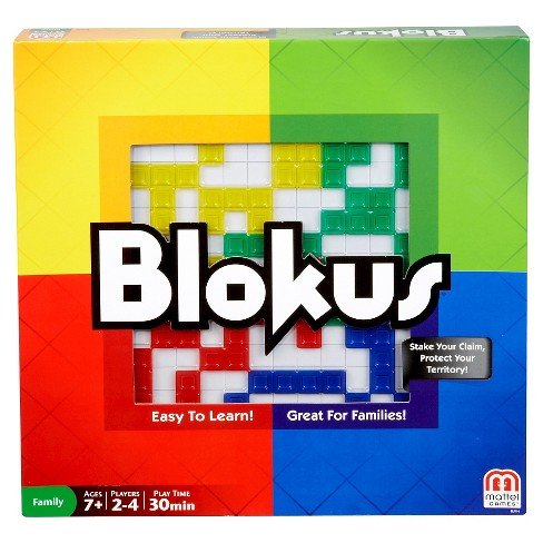 Mattel Blokus Game in play, a family strategy challenge that sparks creative thinking and friendly competition.