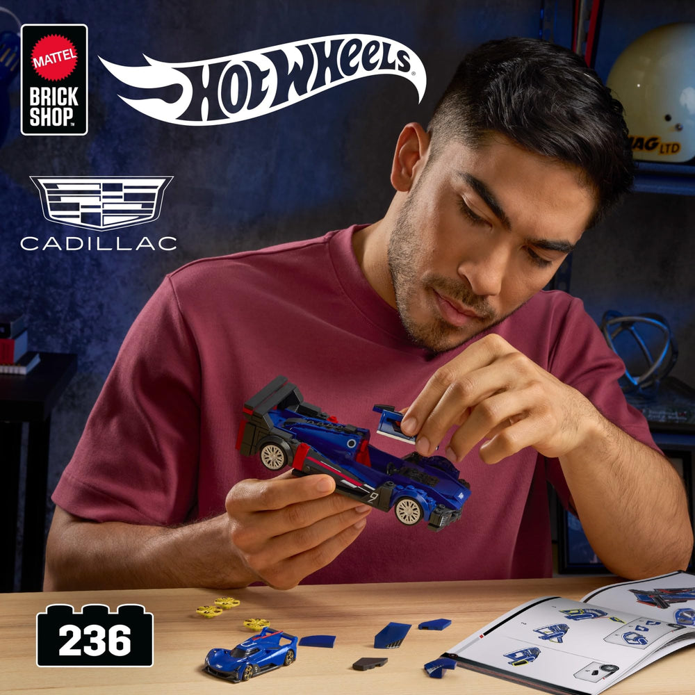 Mattel Brick Shop custom decal sheet enables personalized race car livery