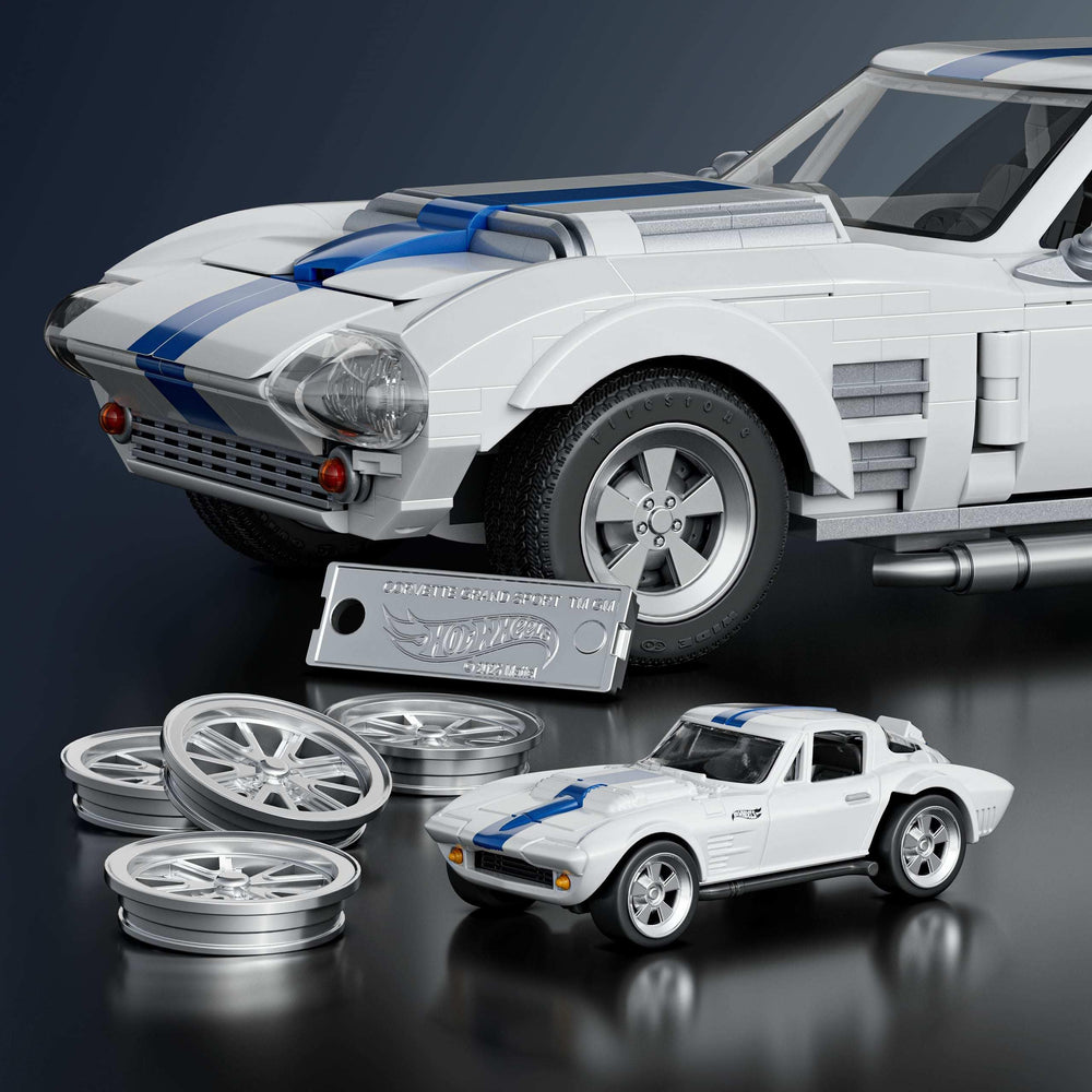 Hood opens and closes to reveal authentic Grand Sport details.