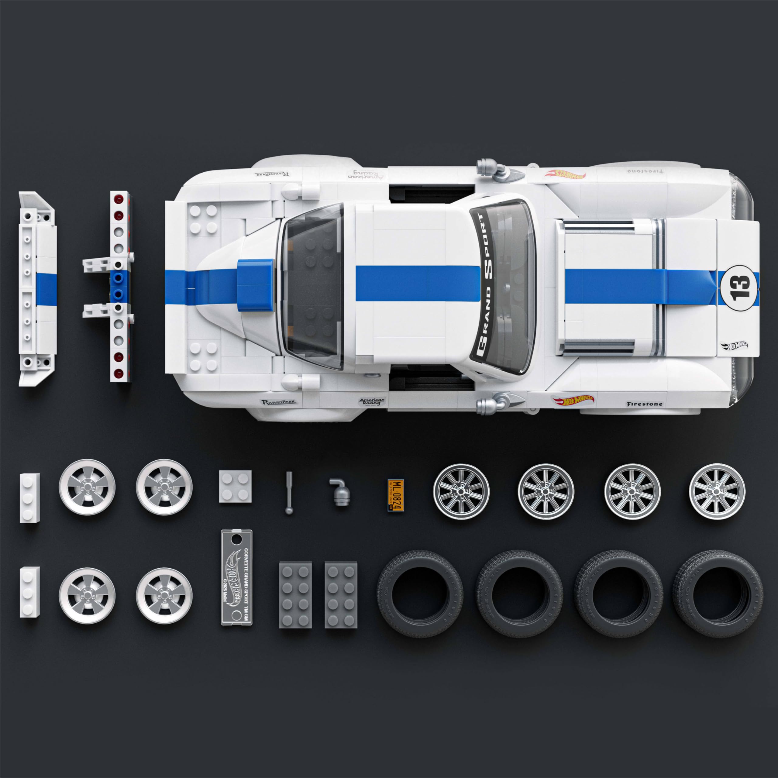 Exclusive metal car and signature plate for a collectible display.