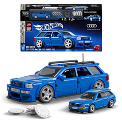 Mattel Brick Shop Audi Avant RS2 front-angle view showing authentic shape and display-ready finish