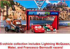 Mattel Cars 2 Lightning McQueen diecast in action-ready pose for dynamic play