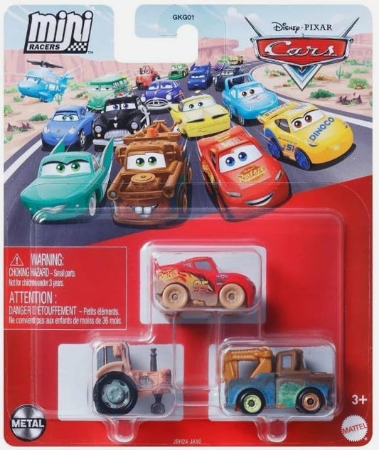 Mattel Cars Mini Racers featuring Goin Tractor Tippin for quick on-the-go play