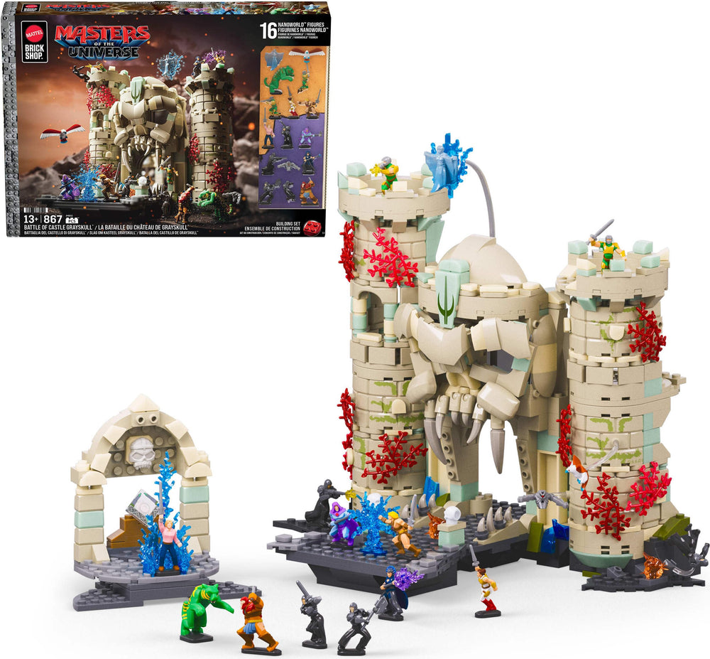 Mattel Castle Grayskull front view showing dramatic display-ready silhouette