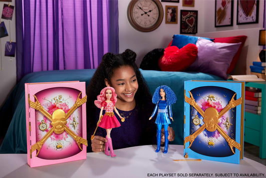 Mattel Rise of Red playset doorway unlocking reveals Bridget doll.