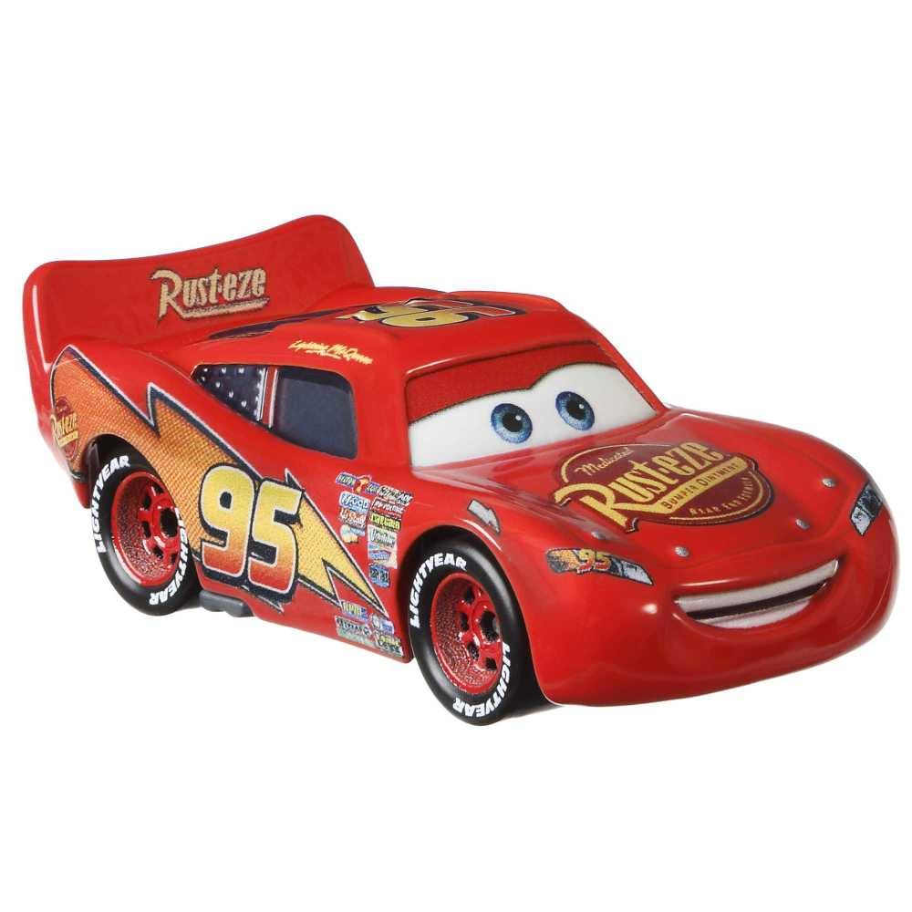 Mattel Disney Cars character vehicle featuring signature logos for recreating favorite movie moments