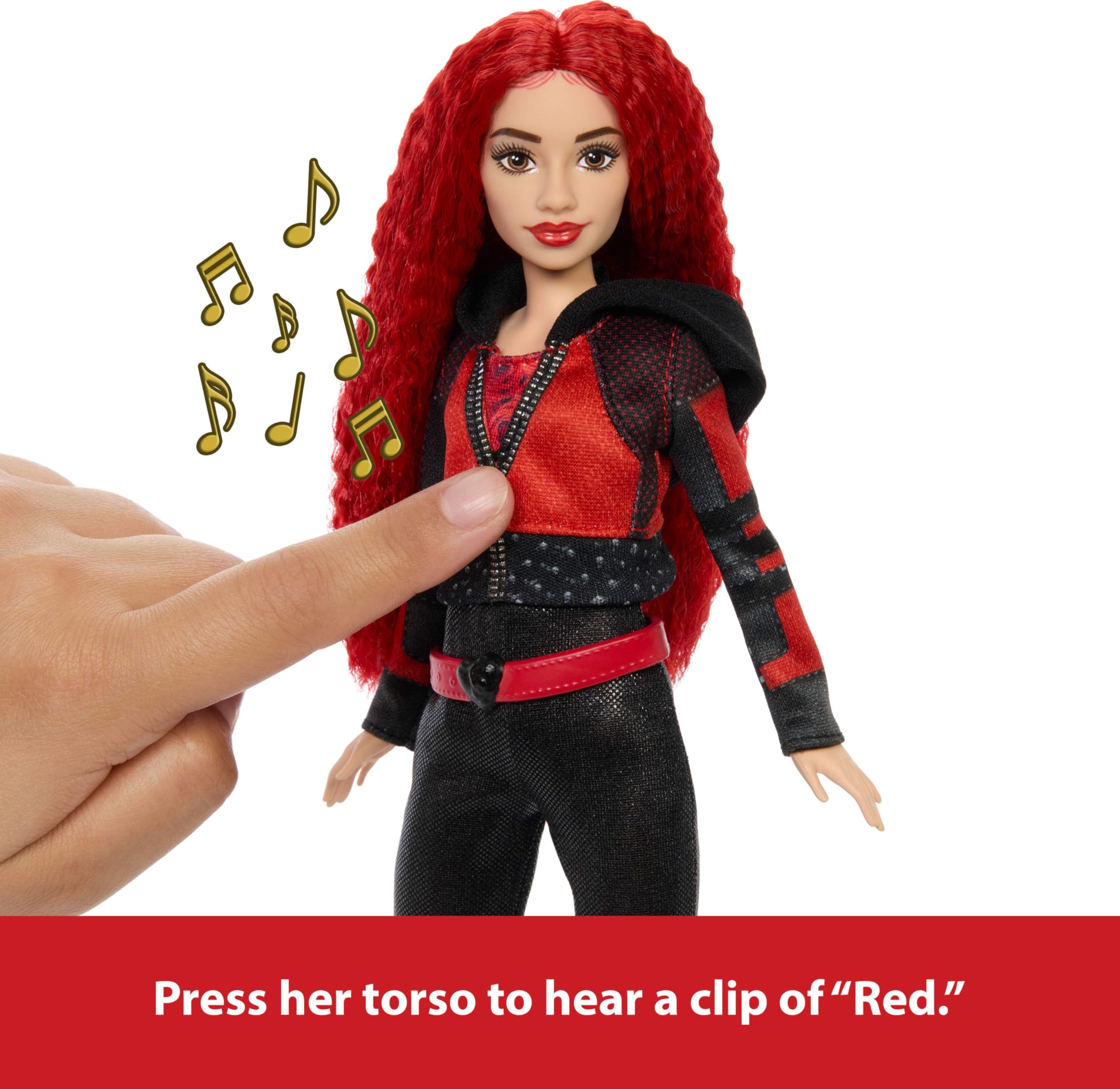 Mattel Rise Red Doll articulated joints enable expressive dancing