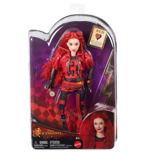 Mattel Disney Descendants Rise Red doll iconic outfit and gear for story-driven play.