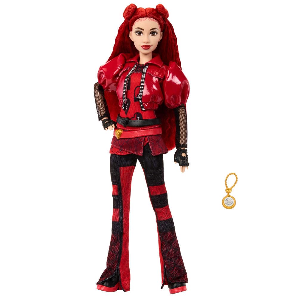Mattel Disney Descendants Rise Red doll pose-ready for action-packed play.