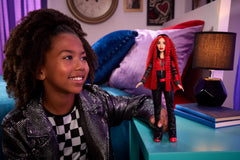 Mattel Rise Red Doll with removable rock outfit for quick styling