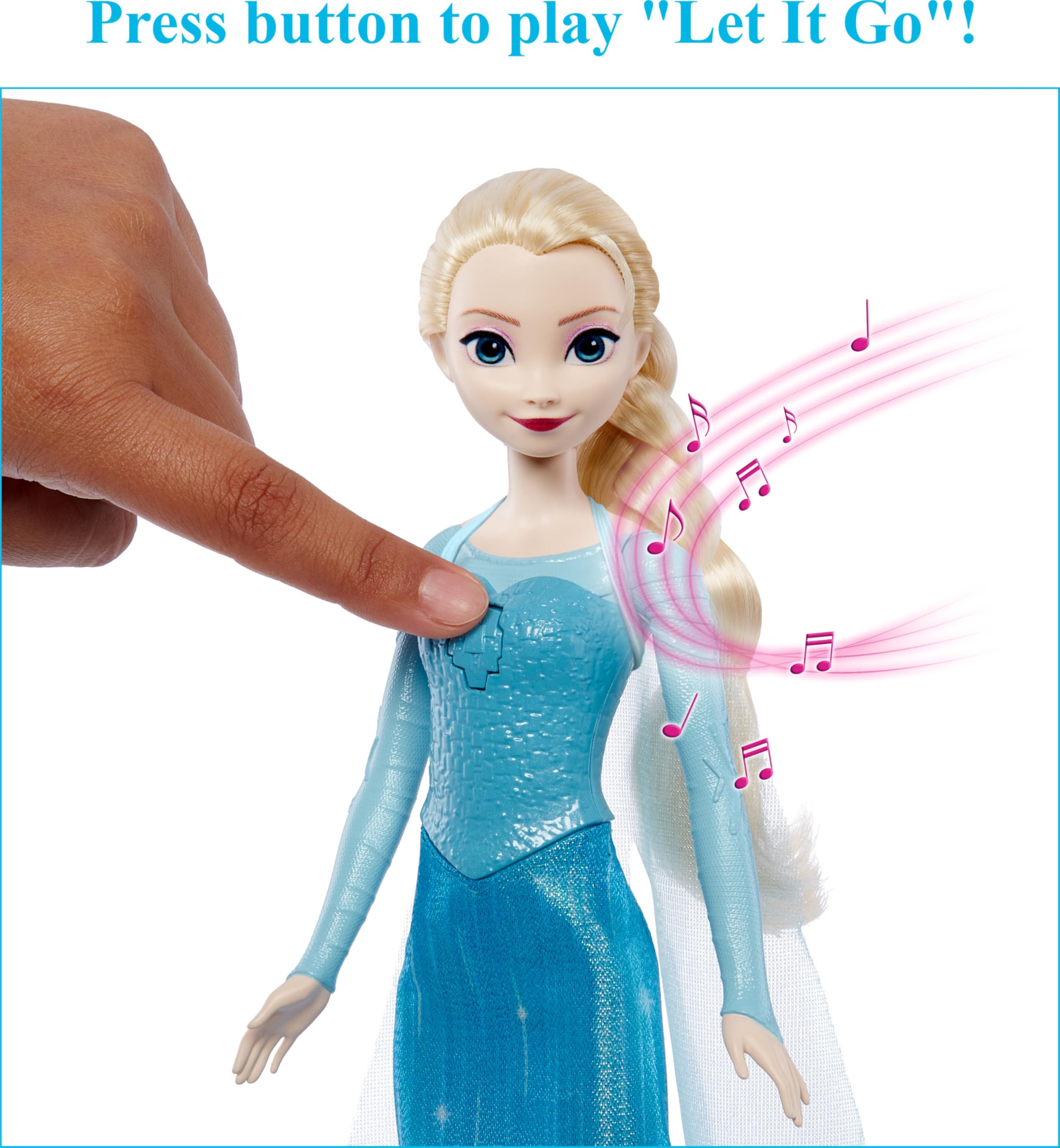 Mattel Elsa doll with removable cape for mix-and-match outfits