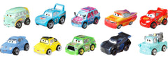 Mattel Disney Pixar Cars 10-Pack close-up highlighting authentic die-cast details